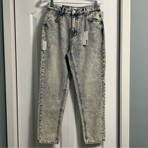 REFUGE MOM vintage high rise acid wash denim jeans NWT size 5
